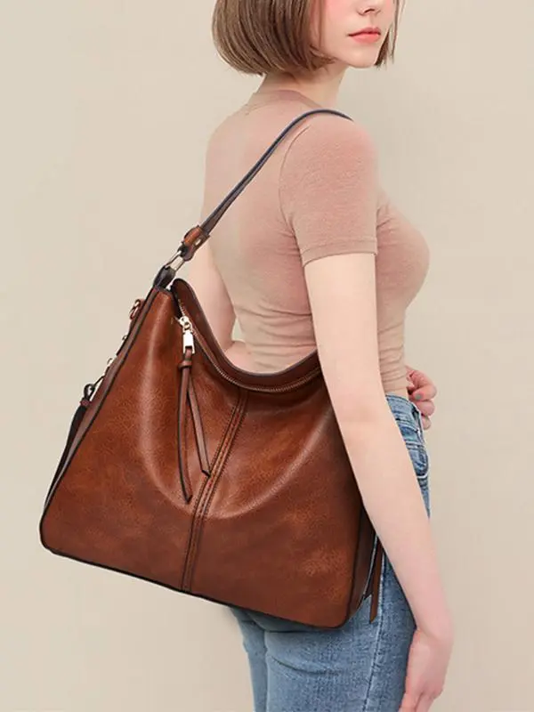 Women's Fashion And Retro Large-Capacity Shoulder Bag