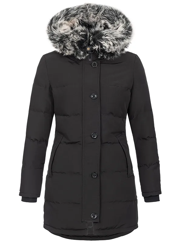 Designer women's winter coat parka