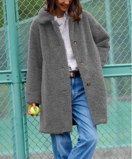 Winter plush coat coat colorful warm coat