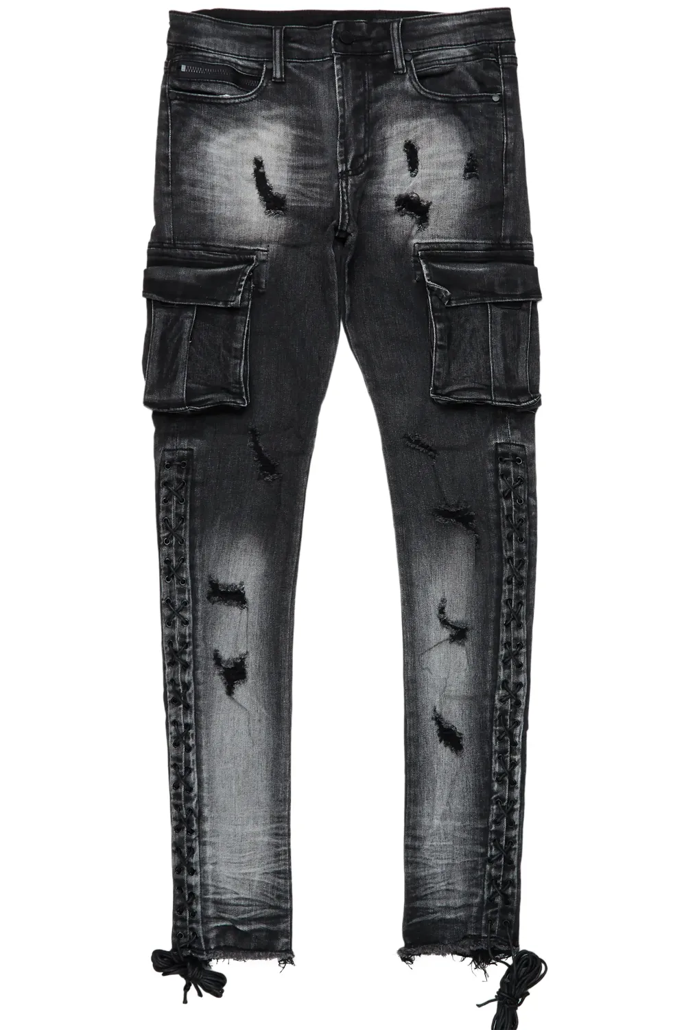 Ronoh Grey Wash Stacked Flare Jean