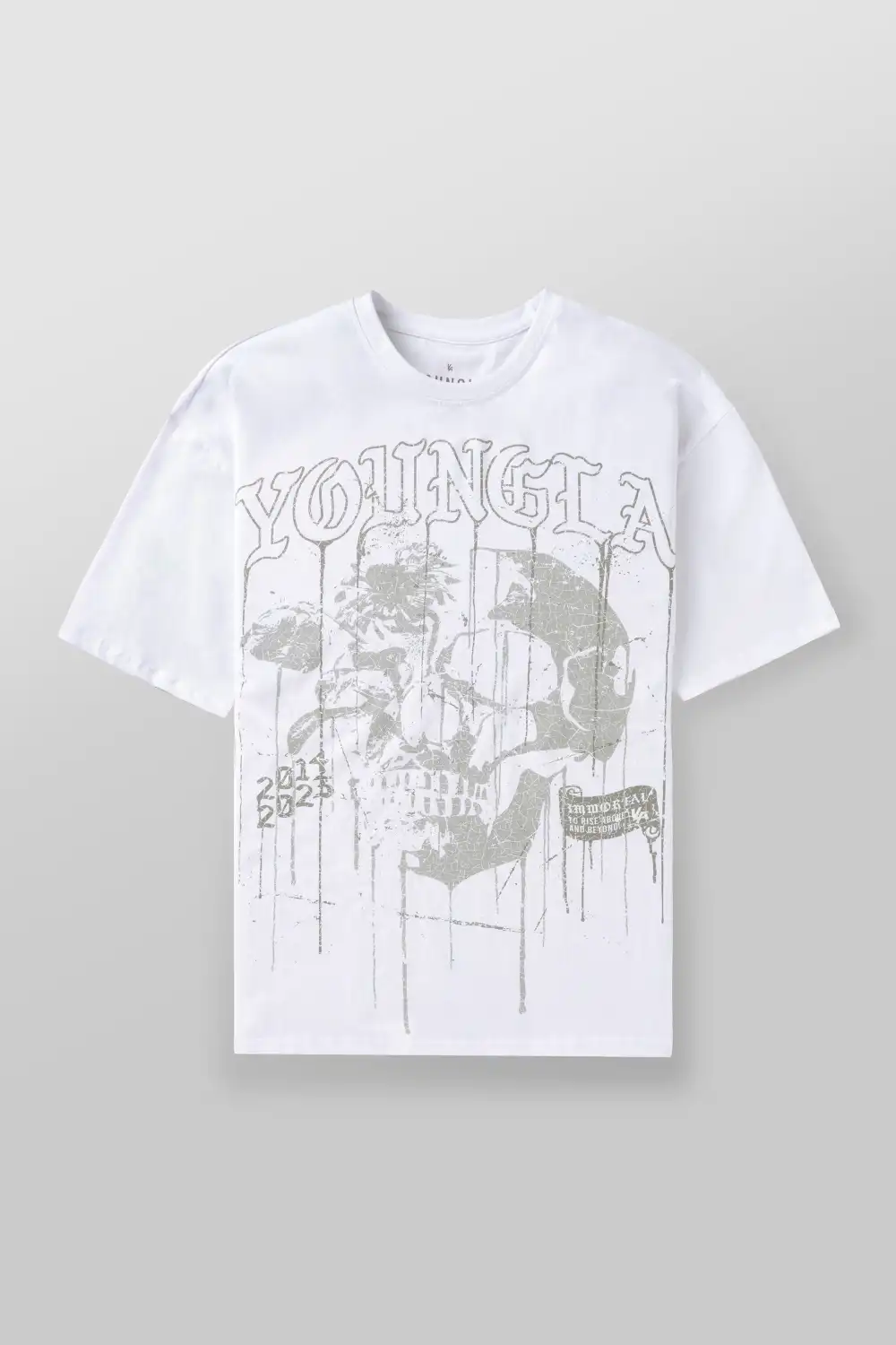 4116 - Floral Skull Tees