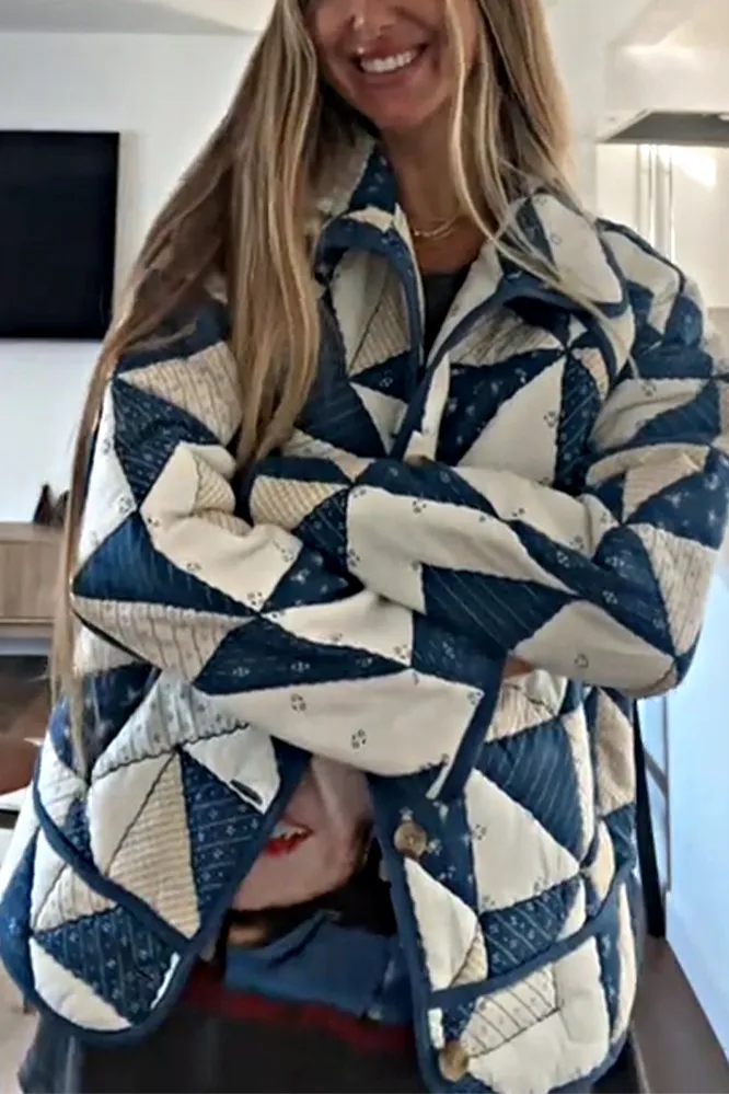 Women's Folk Pattern Casual Jacket