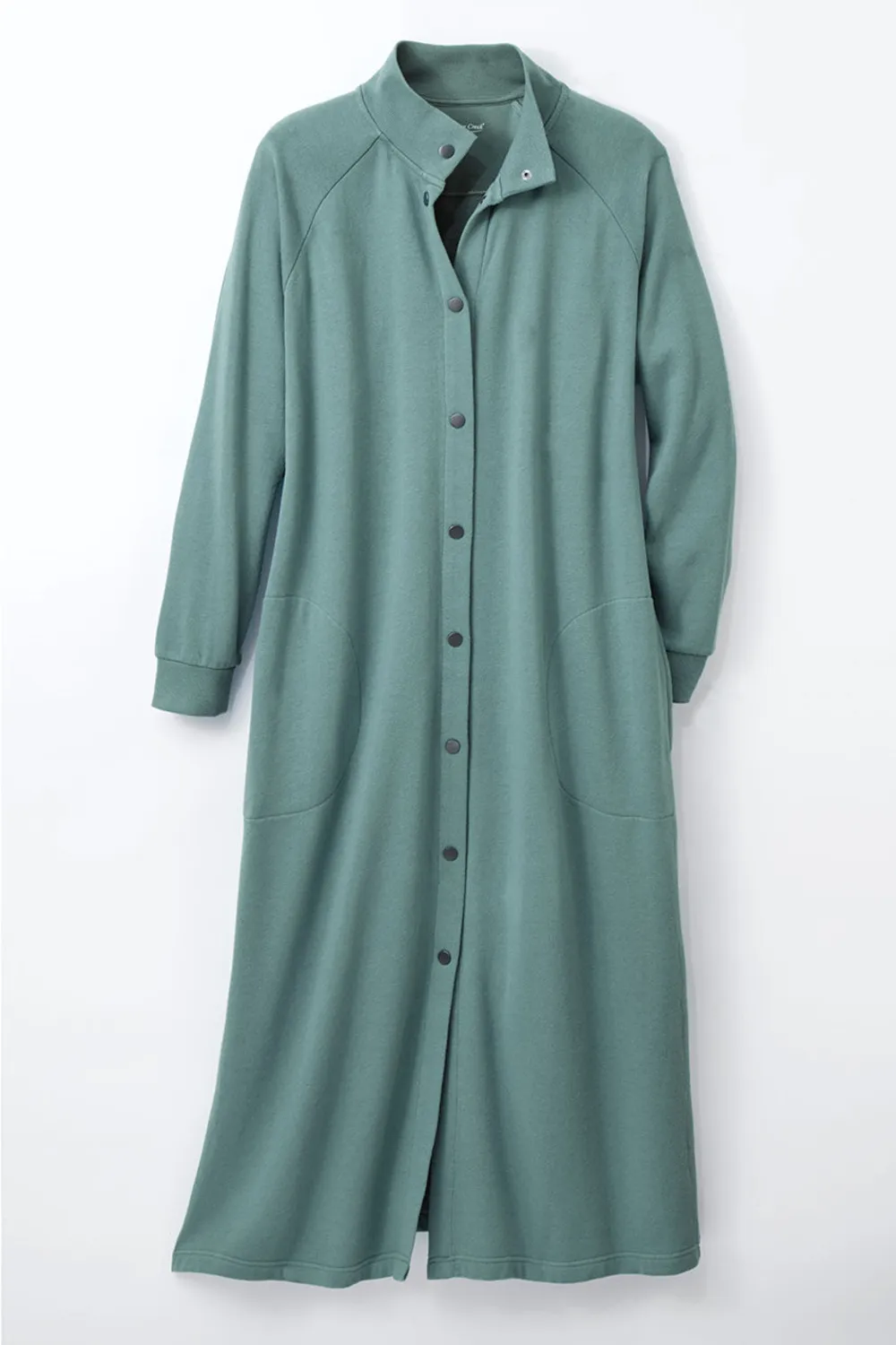 Snap-Front Sweatshirt Lounger