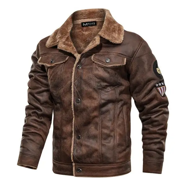 'Kronos' Leather Jacket
