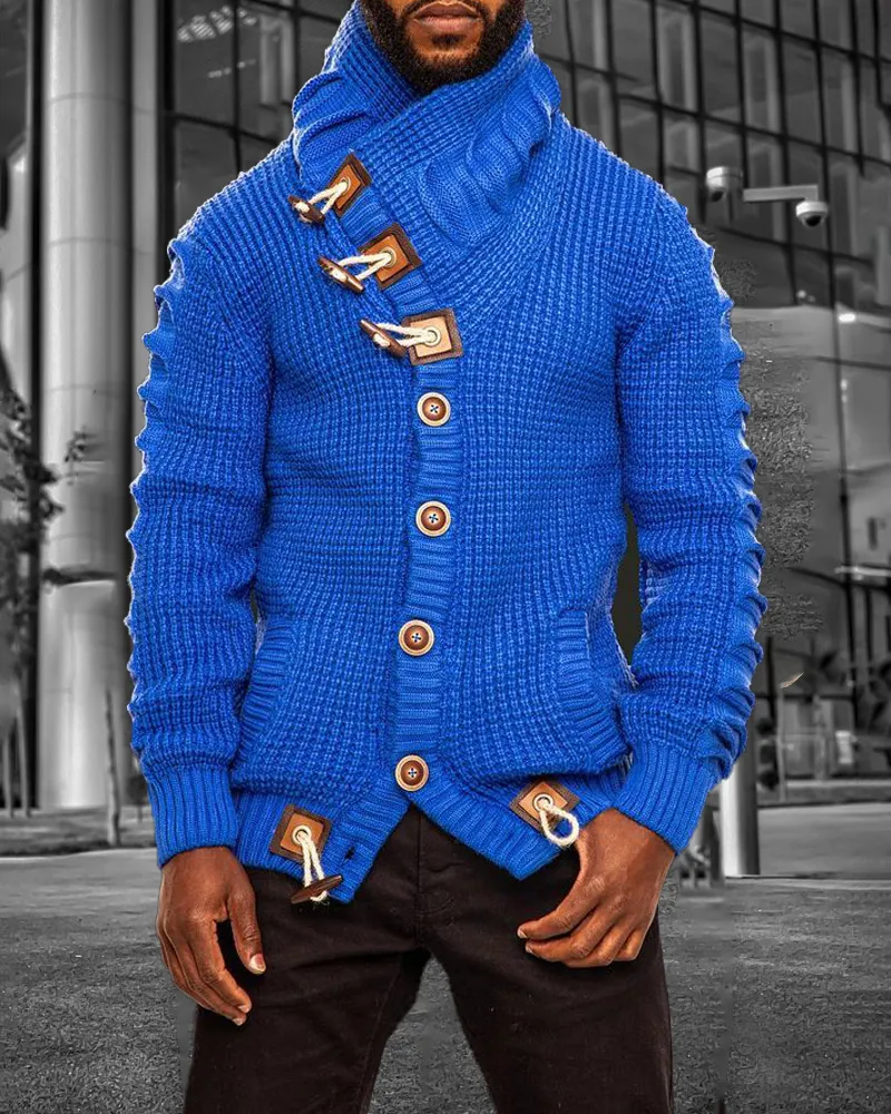 Men's Casual Contrast Print Long Sleeve Jacket