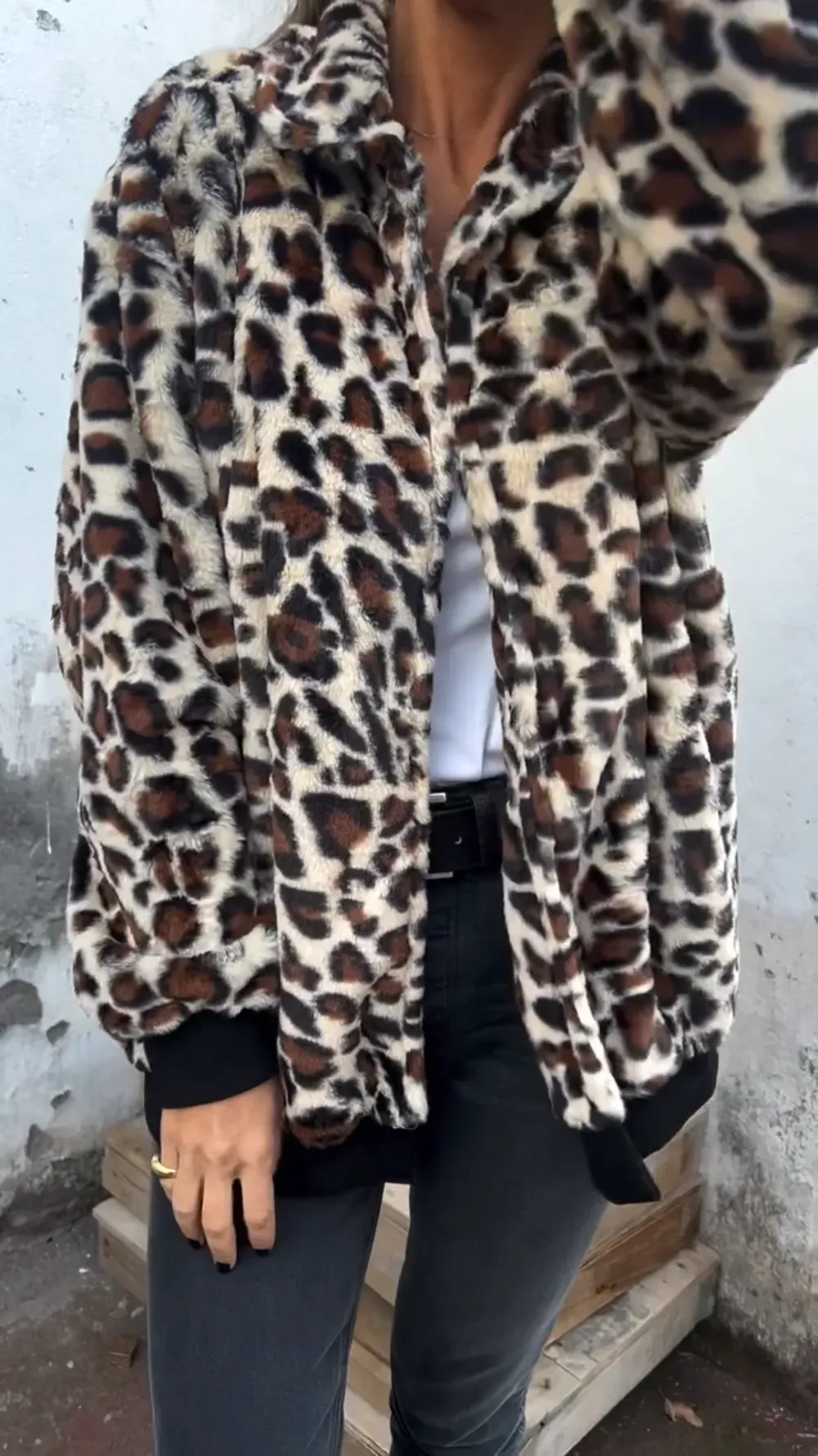 Leopard Print Cozy Jacket