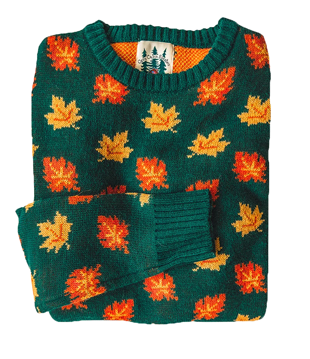 The Big Cozy Fall Leaf Sweater