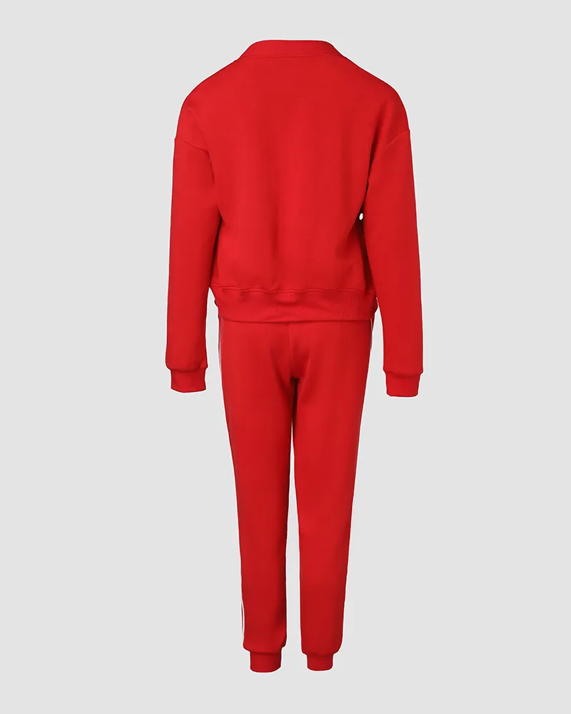 3 Piece Outfits Matching Sets Striped Tape Patch Tank Tops Button Front Jacket Cuffed Pants with Pockets Tracksuit