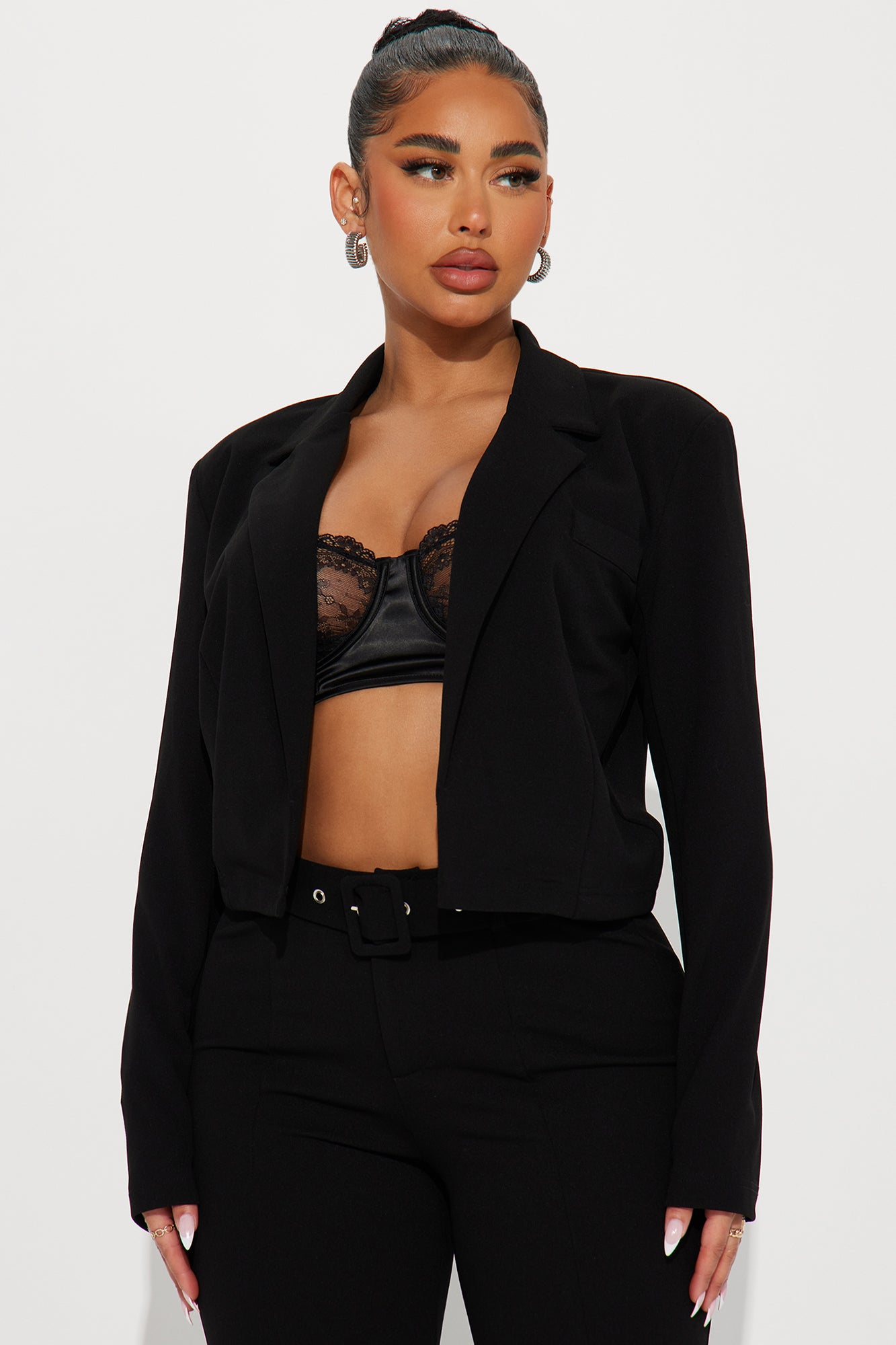 Classy Moves Blazer Pant Set - Black
