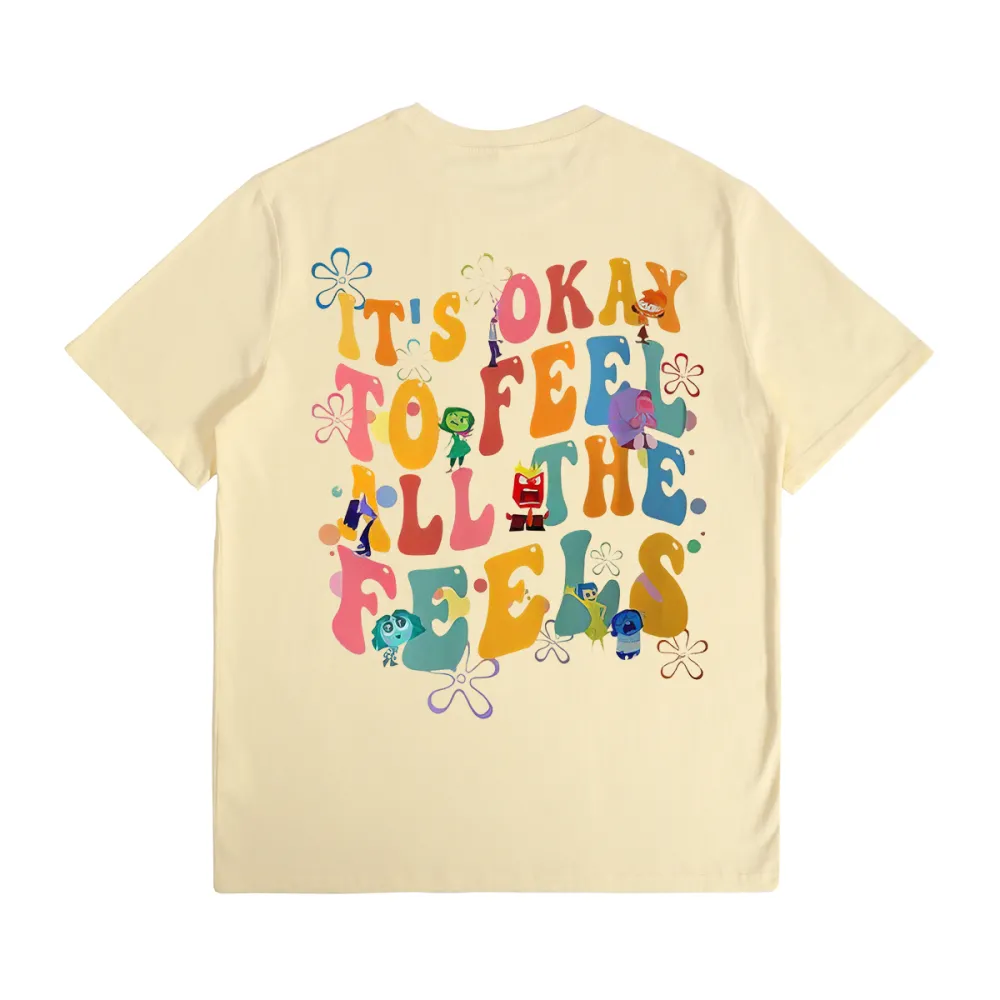Insidde Ouut lt's Okaay To Feel All The FeelsMental Health T-shirt