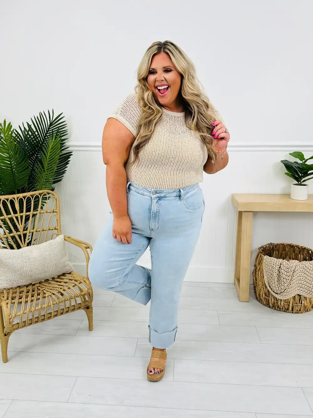 MOCO Exclusive Not Your Mother's Tummy Control Mom Jeans