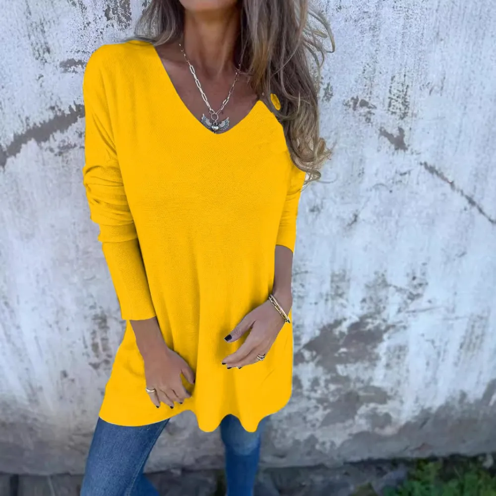 ✨New Arrival✨💕Women's  Long Sleeve Tunic Top with Side Slits