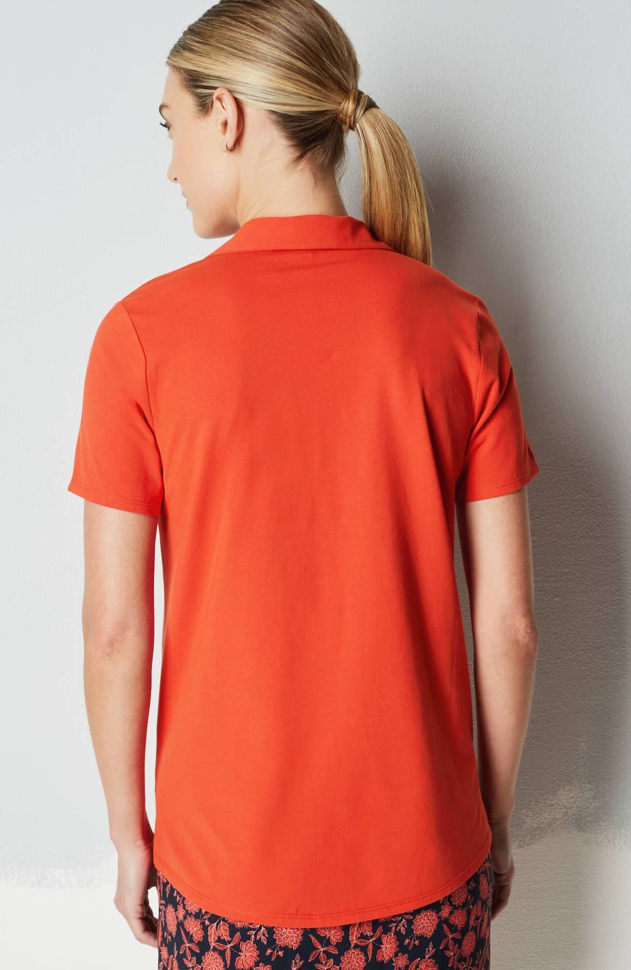 fit cotton-stretch polo shirt
