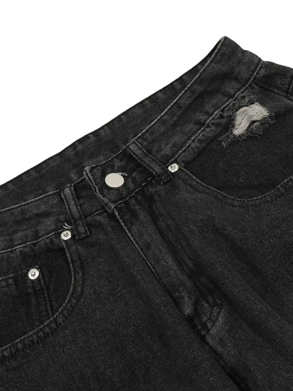 Washed Multi-pocket Work Cargo Jeans - 1830