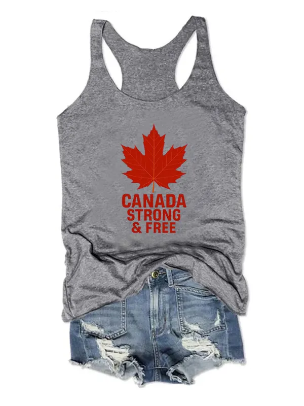Women's Canada Strong And Free Crew Neck Vest