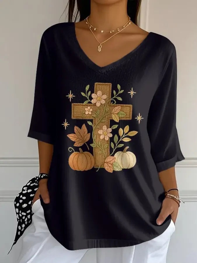 Women's Jesus  Print T-Shirt