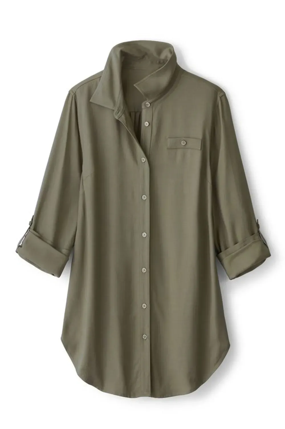 Iconic Long Sleeve Twill Big Shirt
