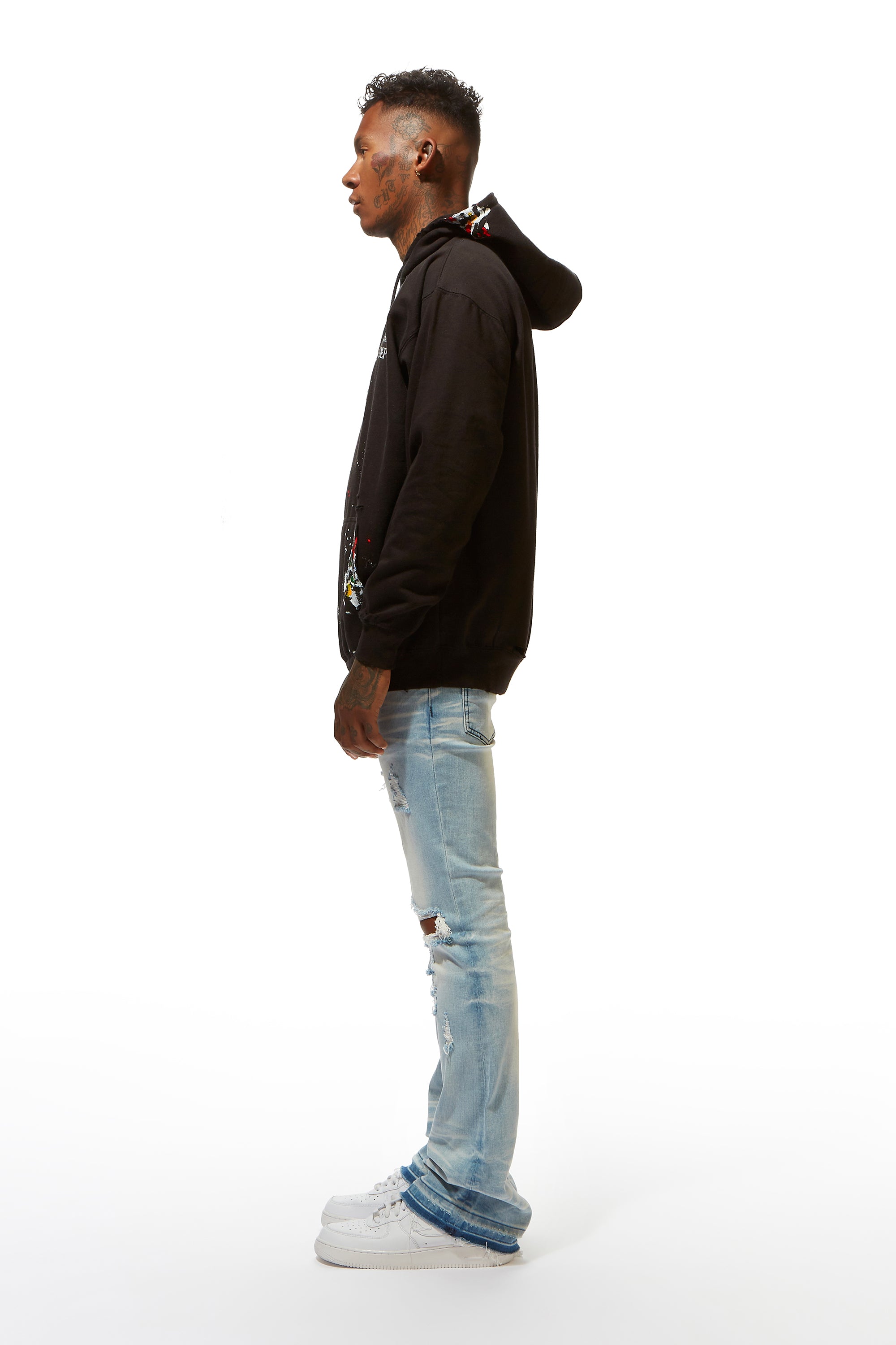 Rockstar Art Dist. Black Graphic Hoodie