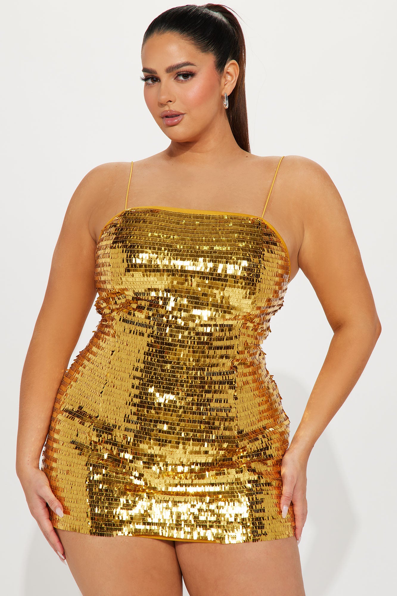 Gabriela Sequin Mini Dress - Bronze