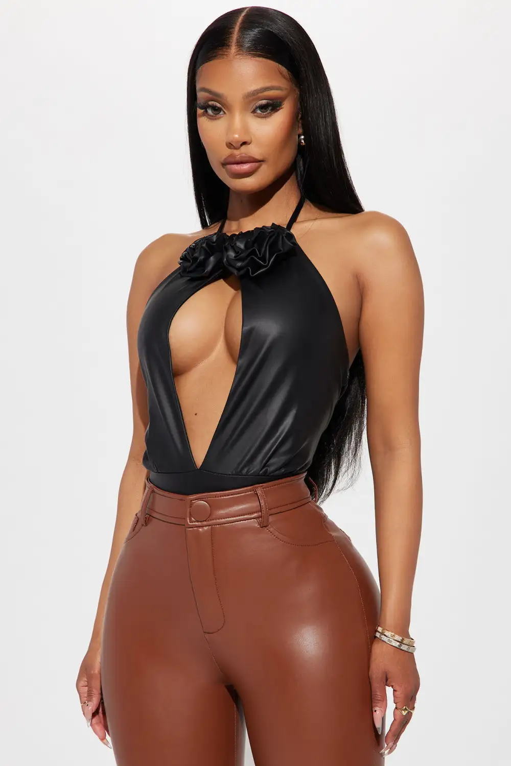 Carmelita Cut Out Bodysuit - Black