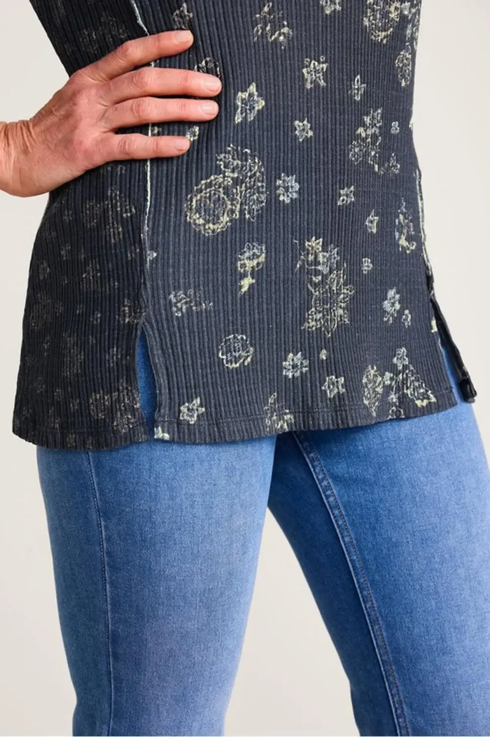 Pretty Petals Long Sleeve Pointelle Top