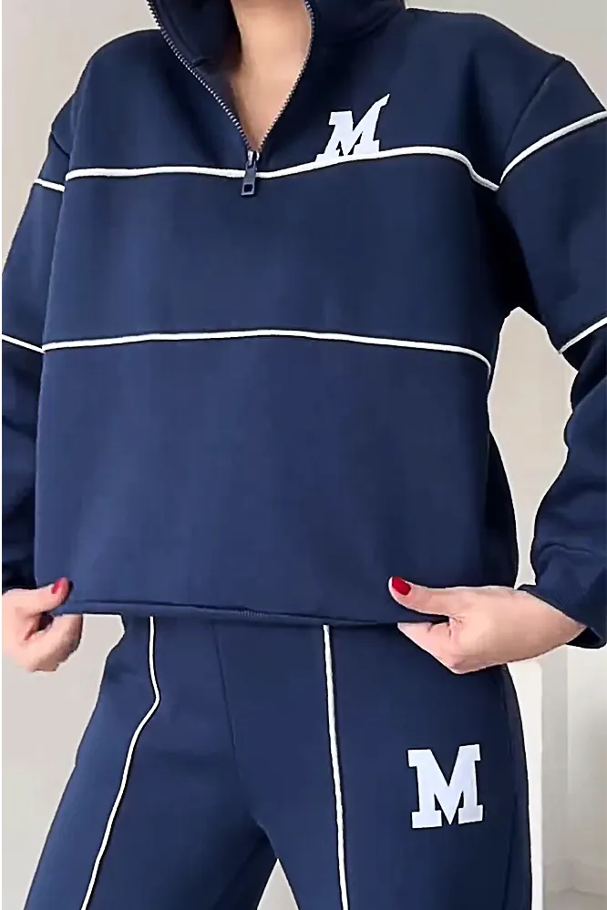 Women's Fashion Sports Leisure Letter Sweater & Pants Two-piece Set