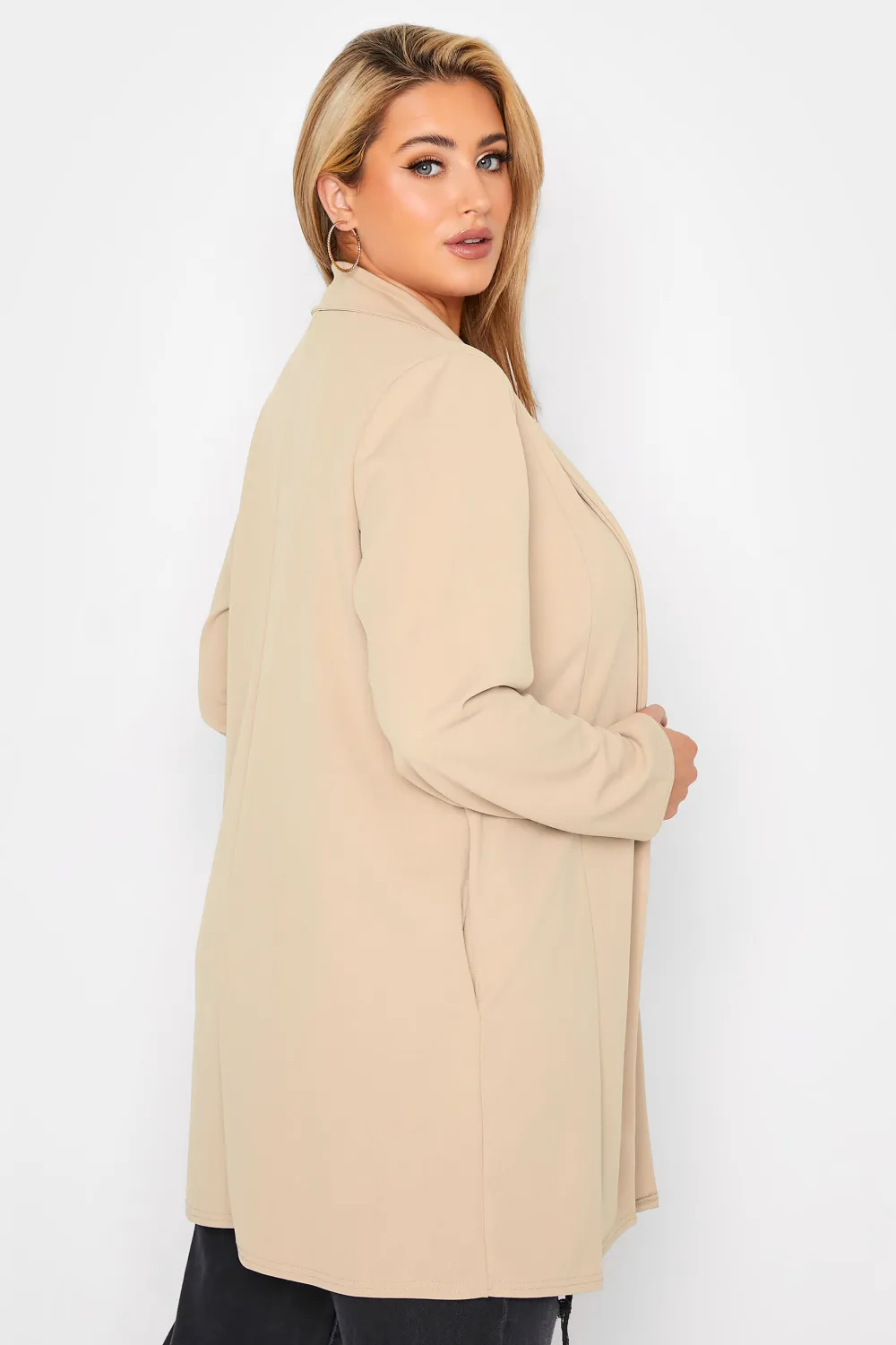 YOURS Curve Hot Pink Longline Blazer
