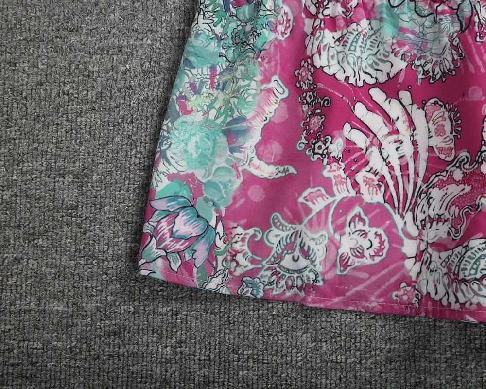 Super Sweet Pink Prairie Meadow Mini Dress