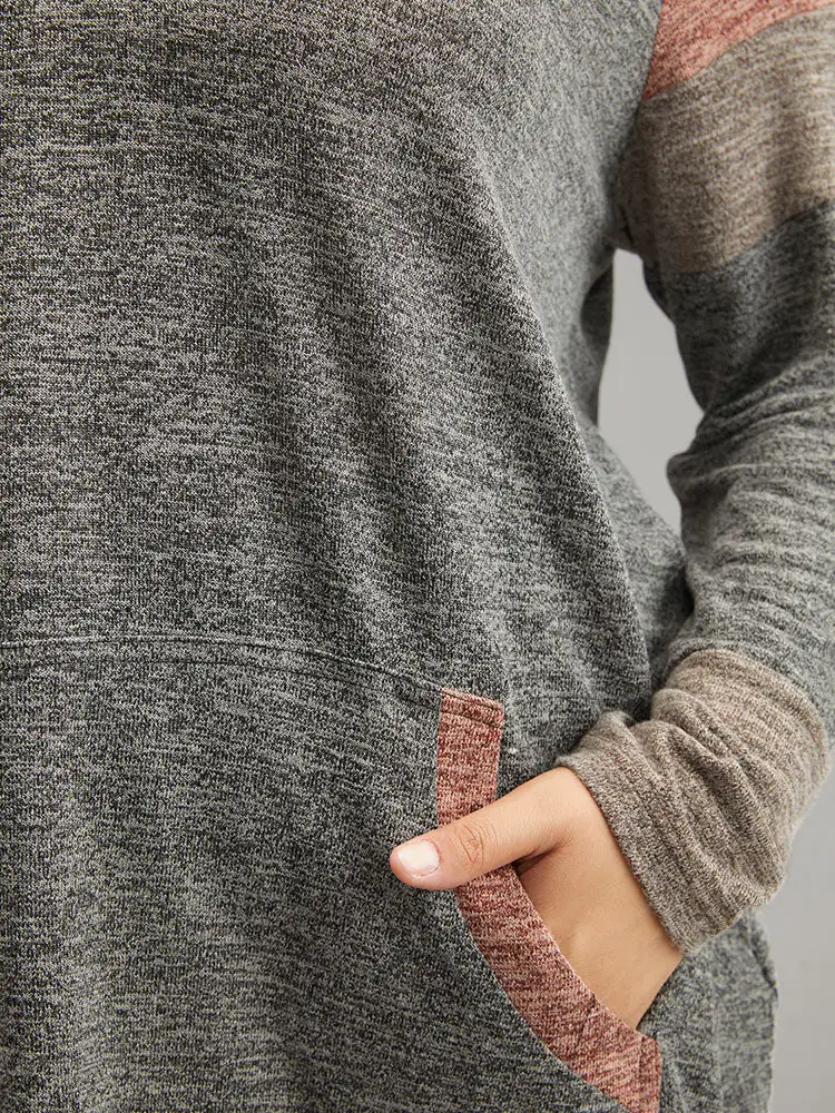 Contrast Pocket Raglan Sleeve T-shirt