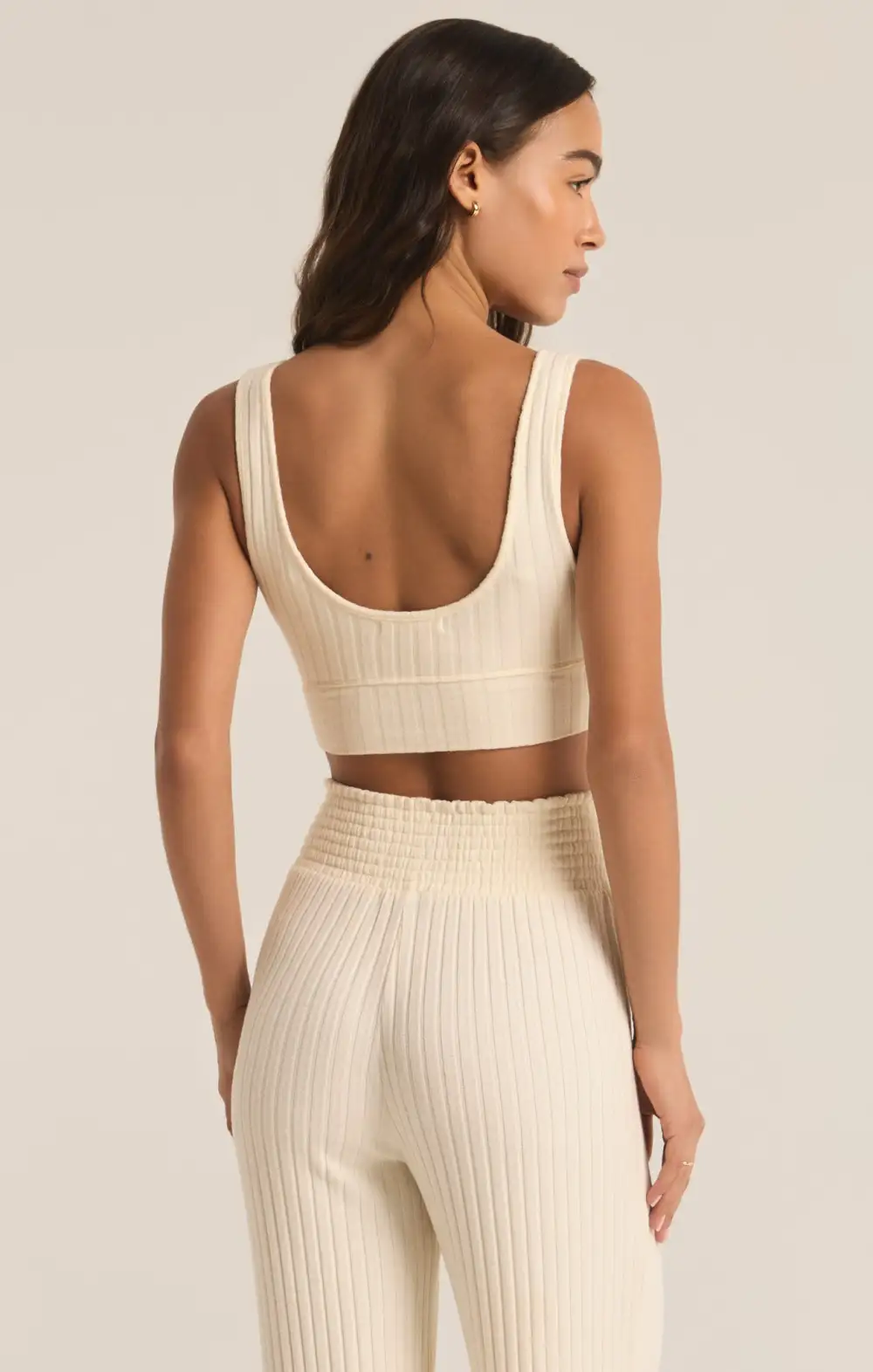 Zoe Silky Rib Tank Bra