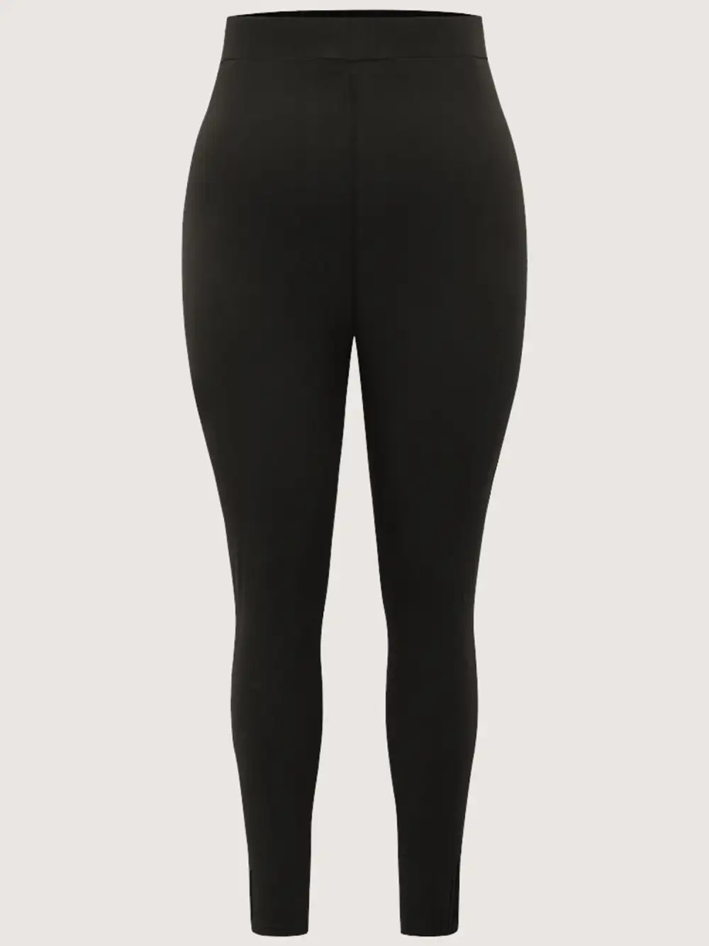 High Rise Pleated Elastic Waist Skinny Leggings