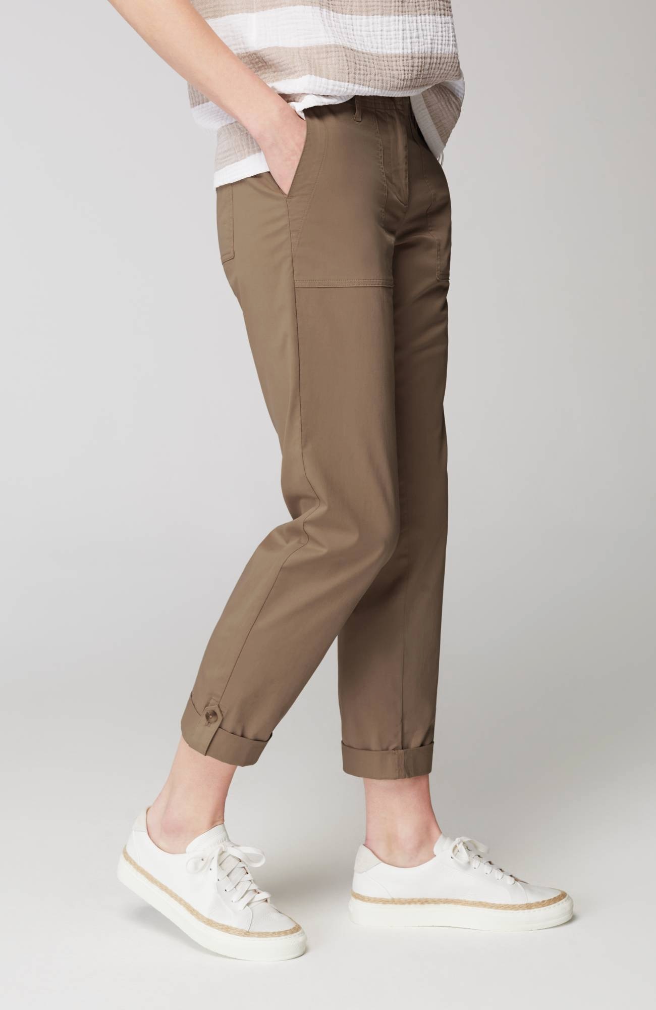 Pima-Stretch Straight-Leg Chino Pants