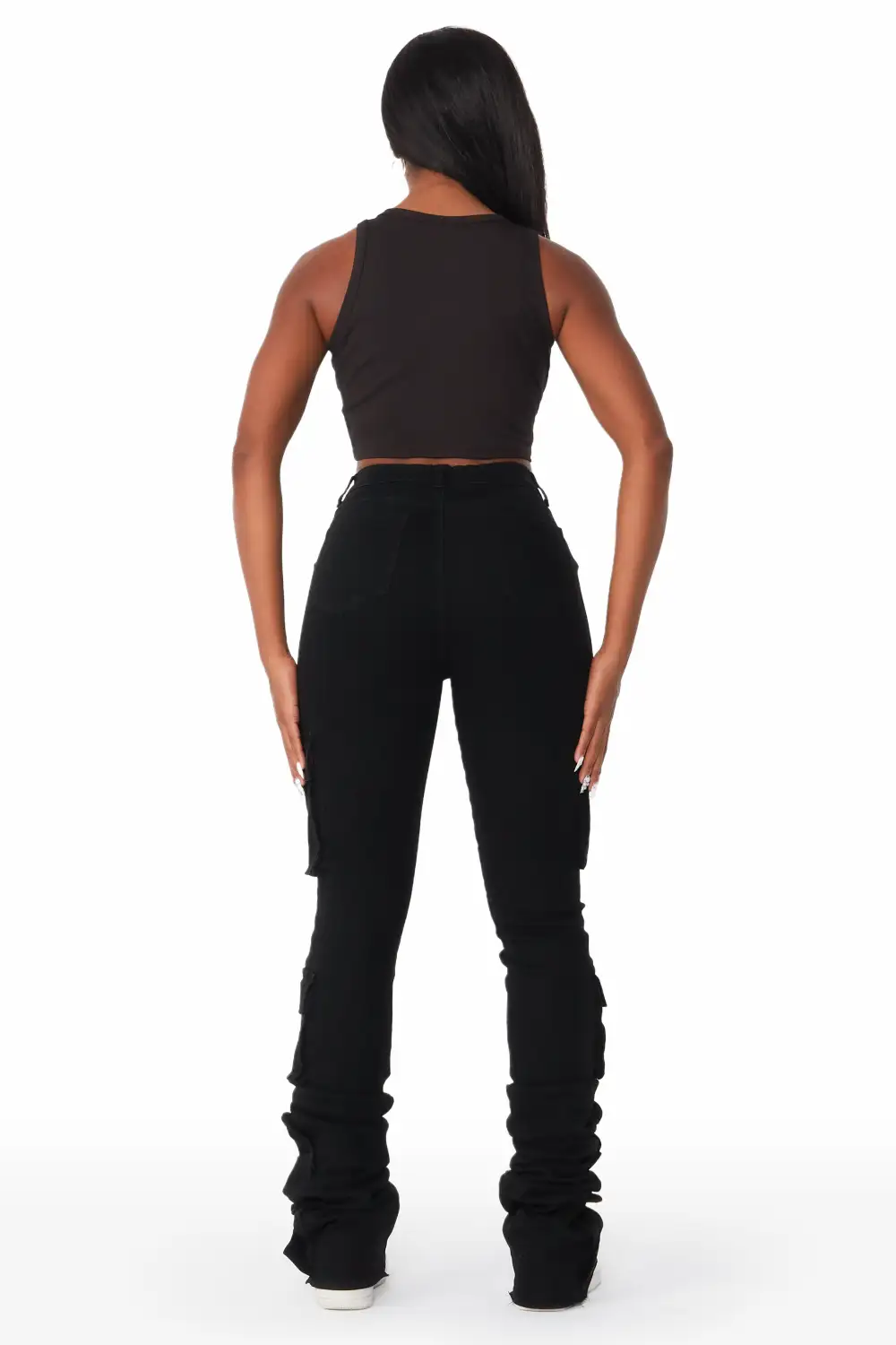 Phoebe Black Super Stacked Jean