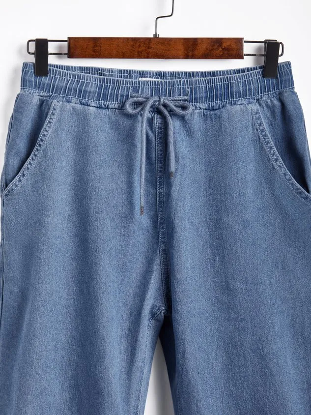 Casual Jean Denim Bermuda Short