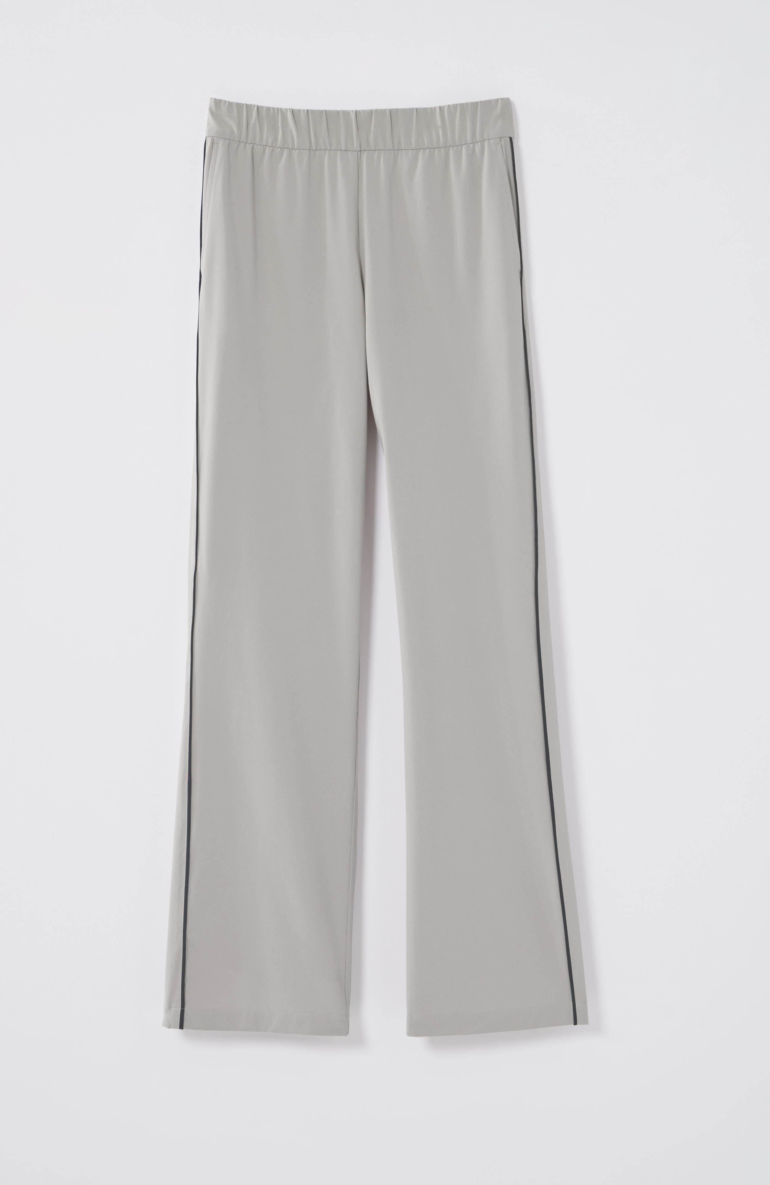 Fit On-The-Go Piped Wide-Leg Pants