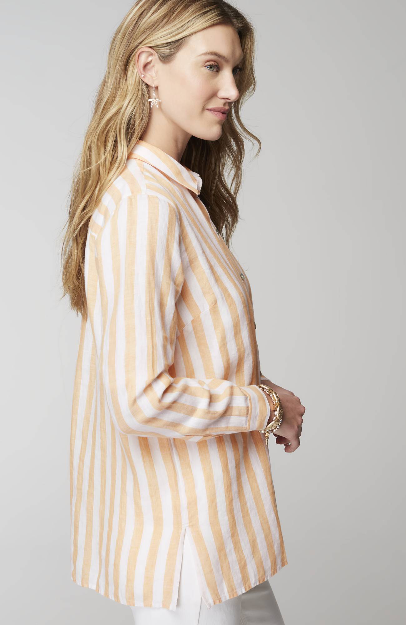 Everyday Linen Button-Front Shirt