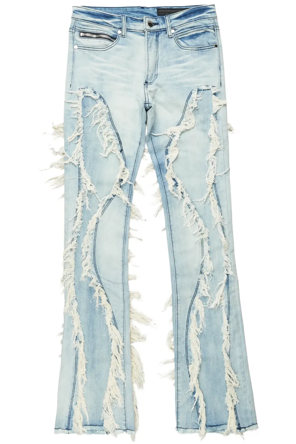 Tristan Blue Stacked Flare Jean