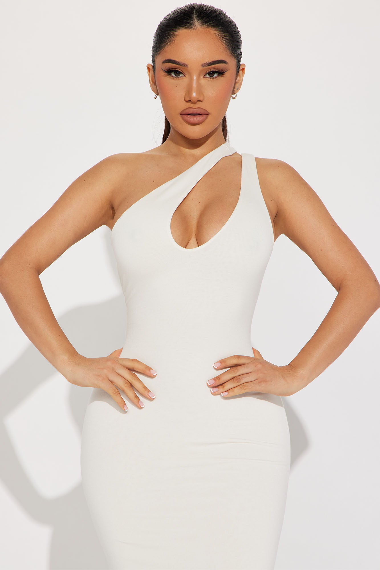 Keep It Routine Midi Dress - Cream
