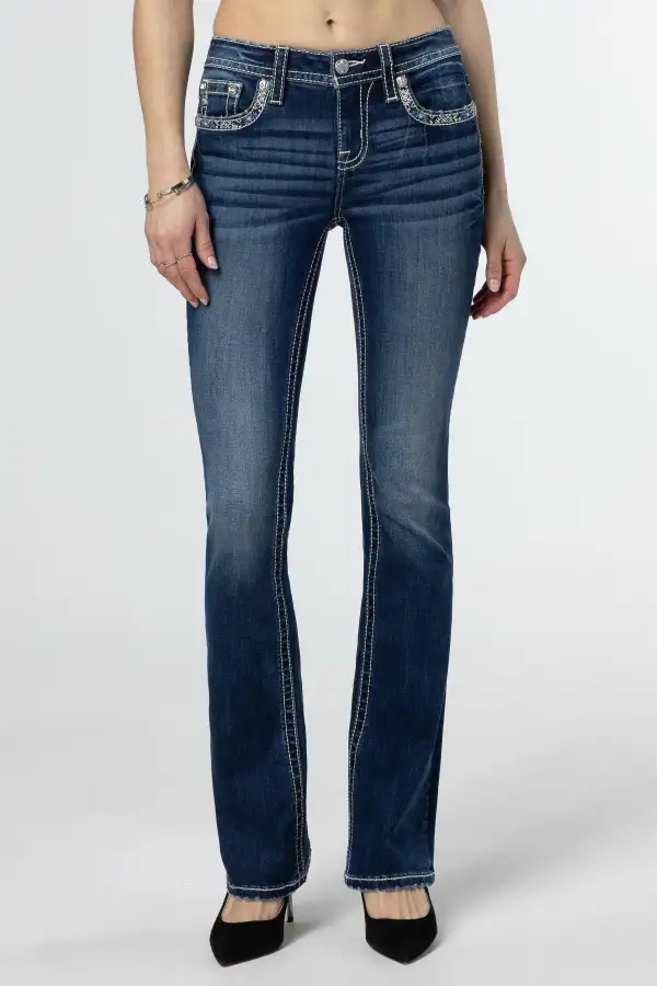 Hint of Blue Bootcut Jeans