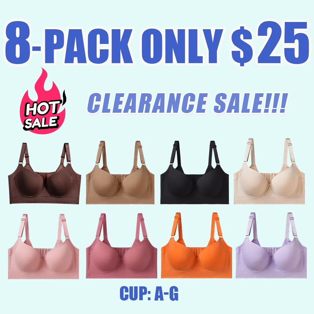 New-Plus size girls' bra, comfortable, slimming and anti-sagging