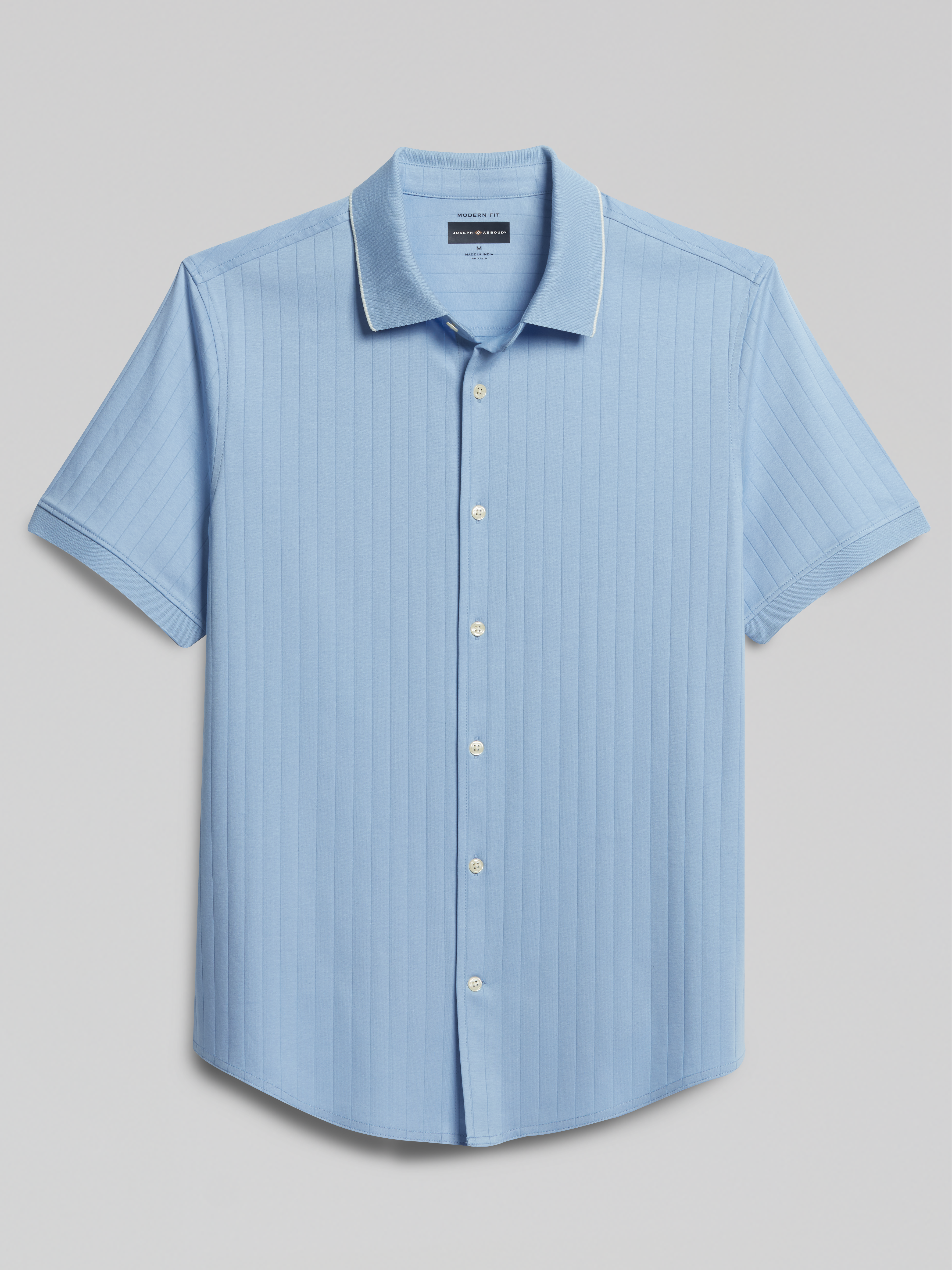 Joseph Abboud Modern Fit Breathable Short Sleeve Button Up Shirt