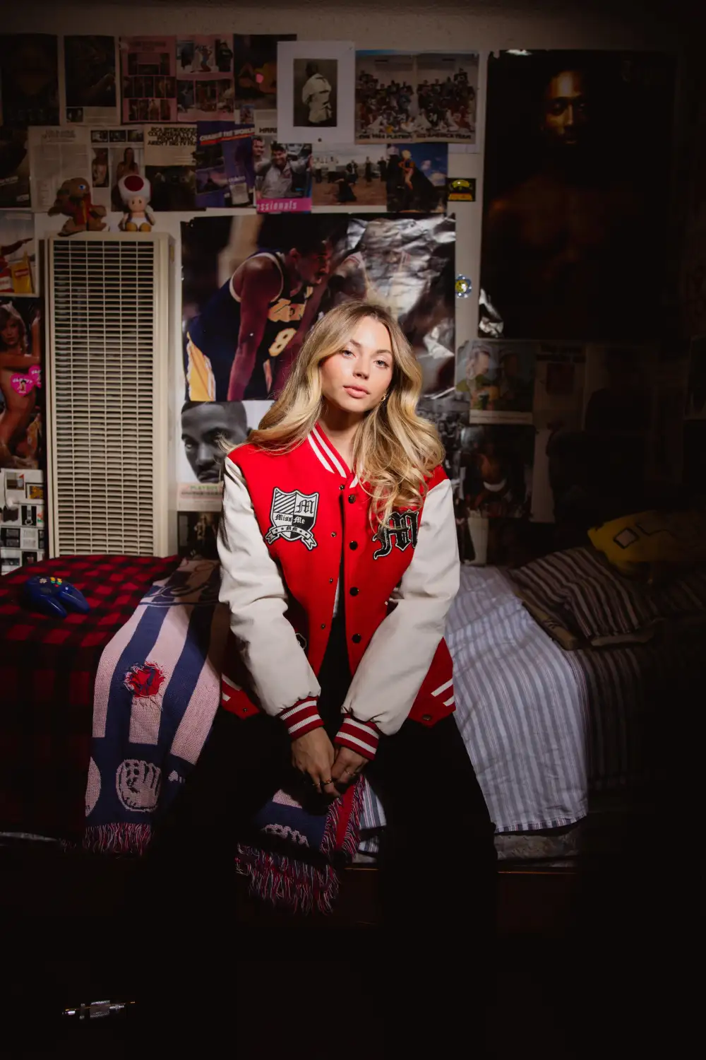 Nikkith Varsity Bomber Jacket