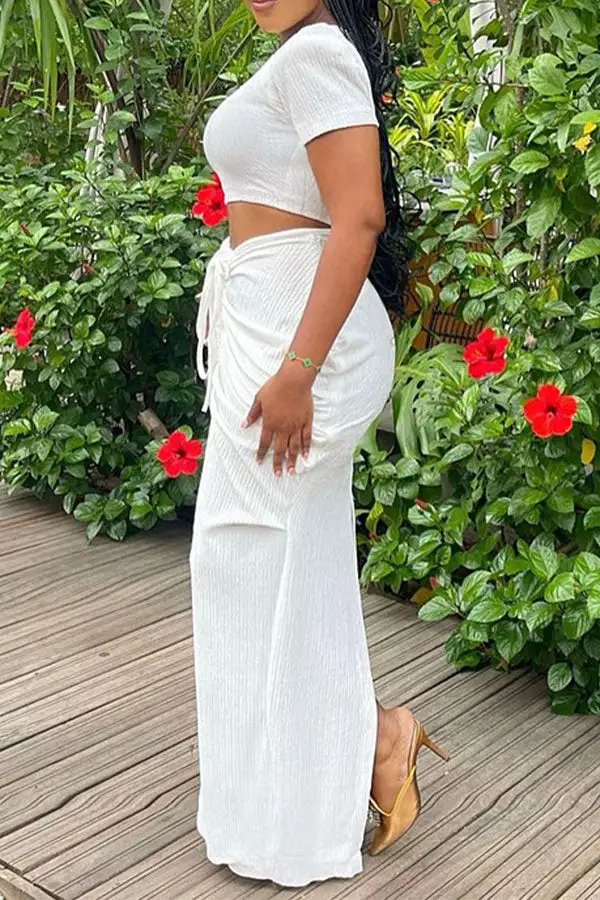 Drawstring Dress Set