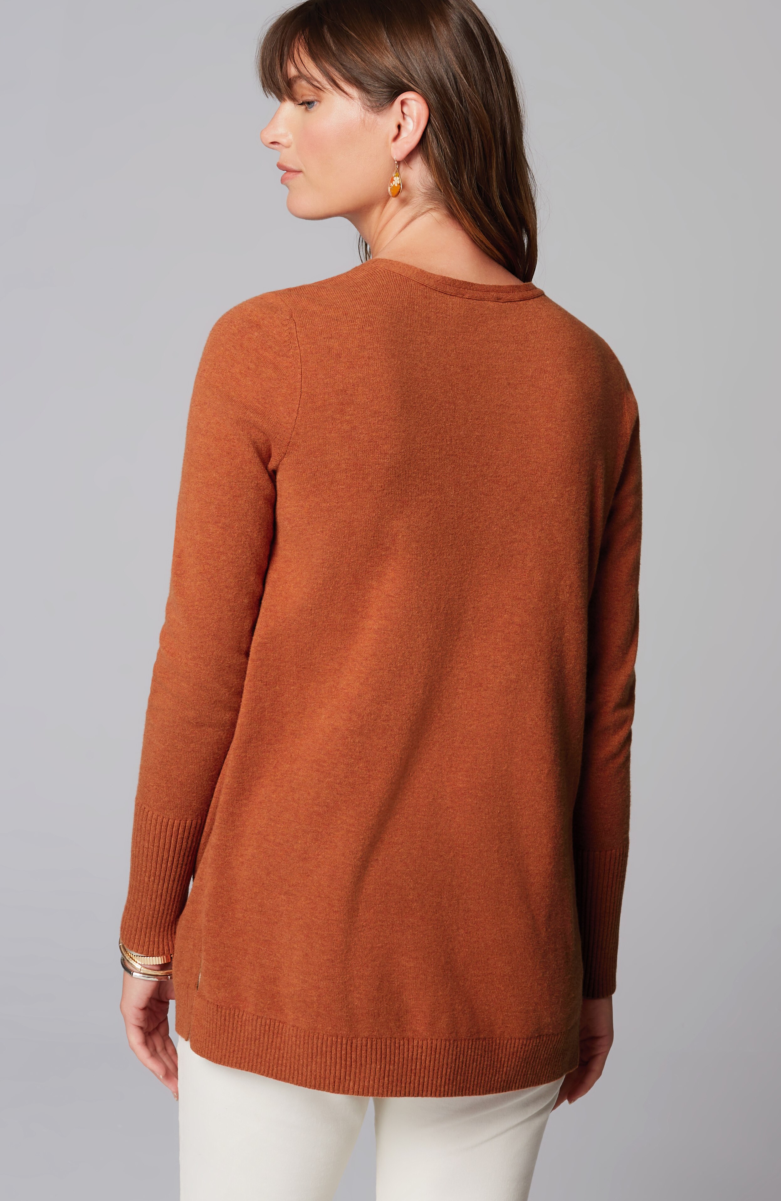 V-Neck Sweater Tunic