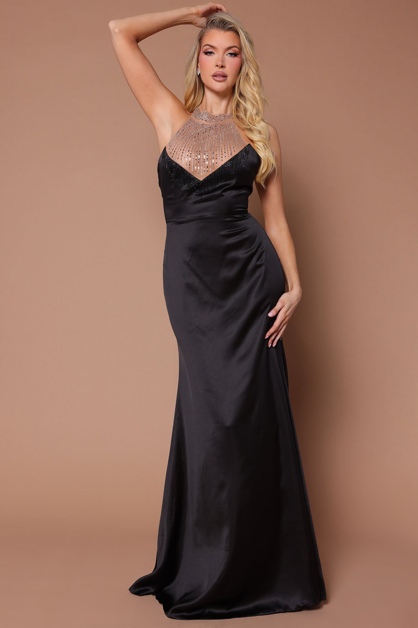 The Banks Embellished Gown - Black