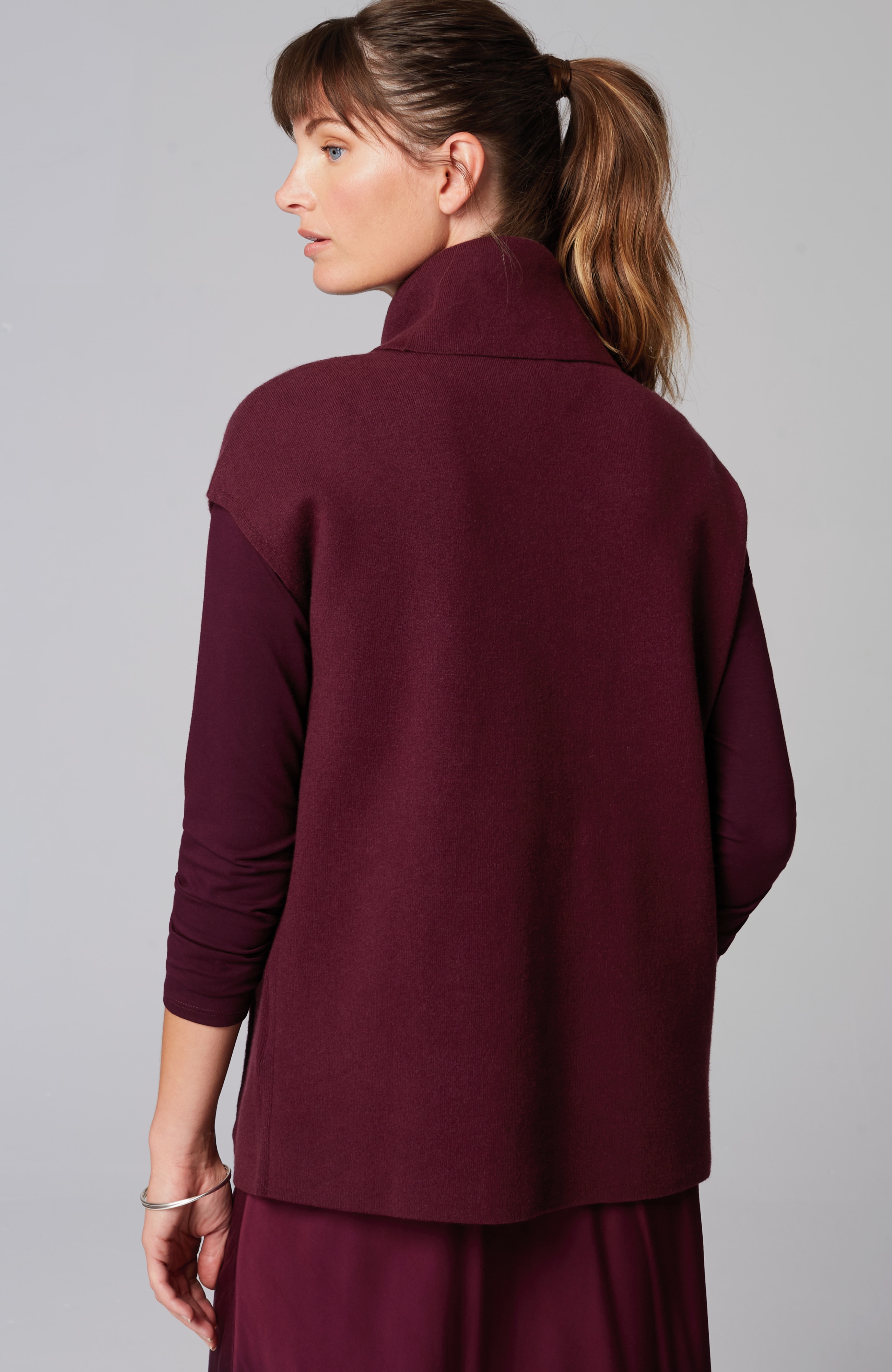 Pure Jill Double-Knit Sweater-Vest