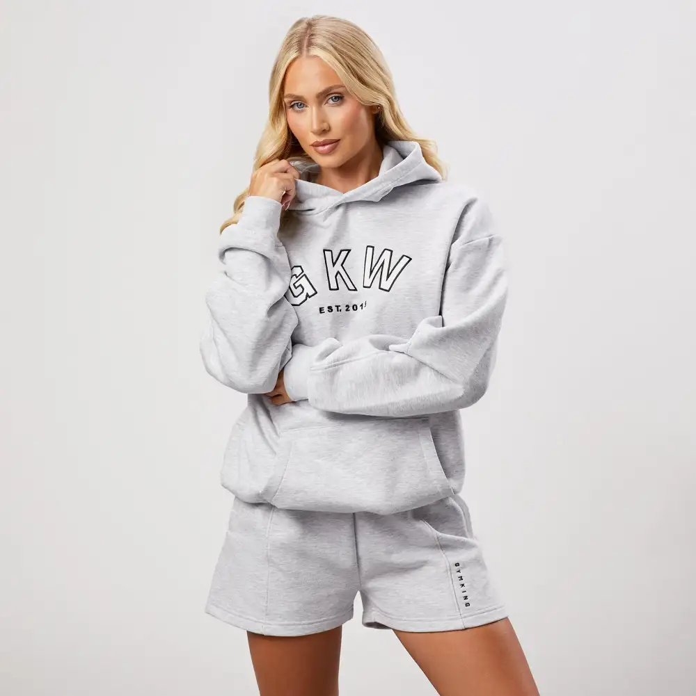 GKW Relaxed Fit Hood - Snow Marl