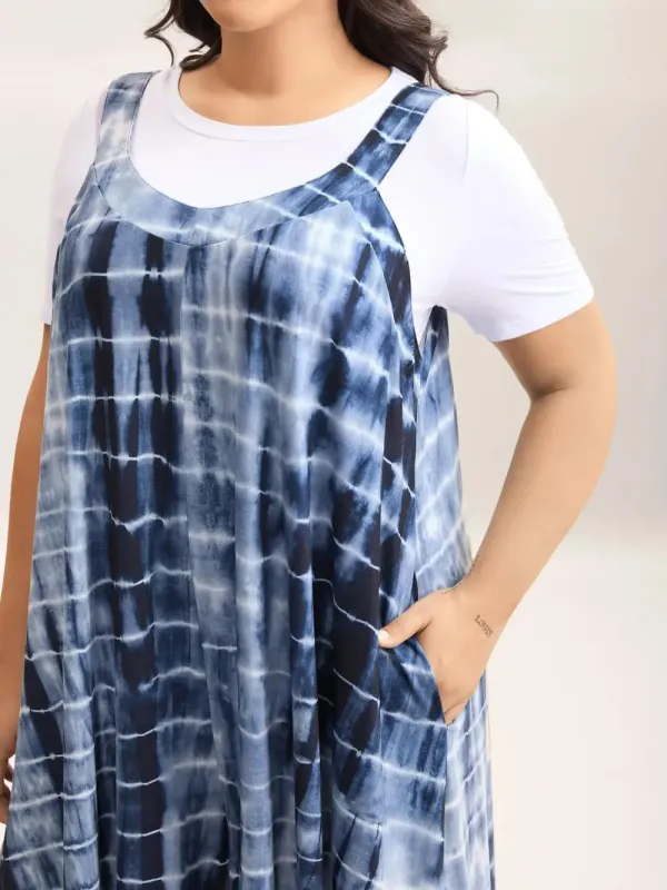 Supersoft Tie-Dye Backless Jumpsuit