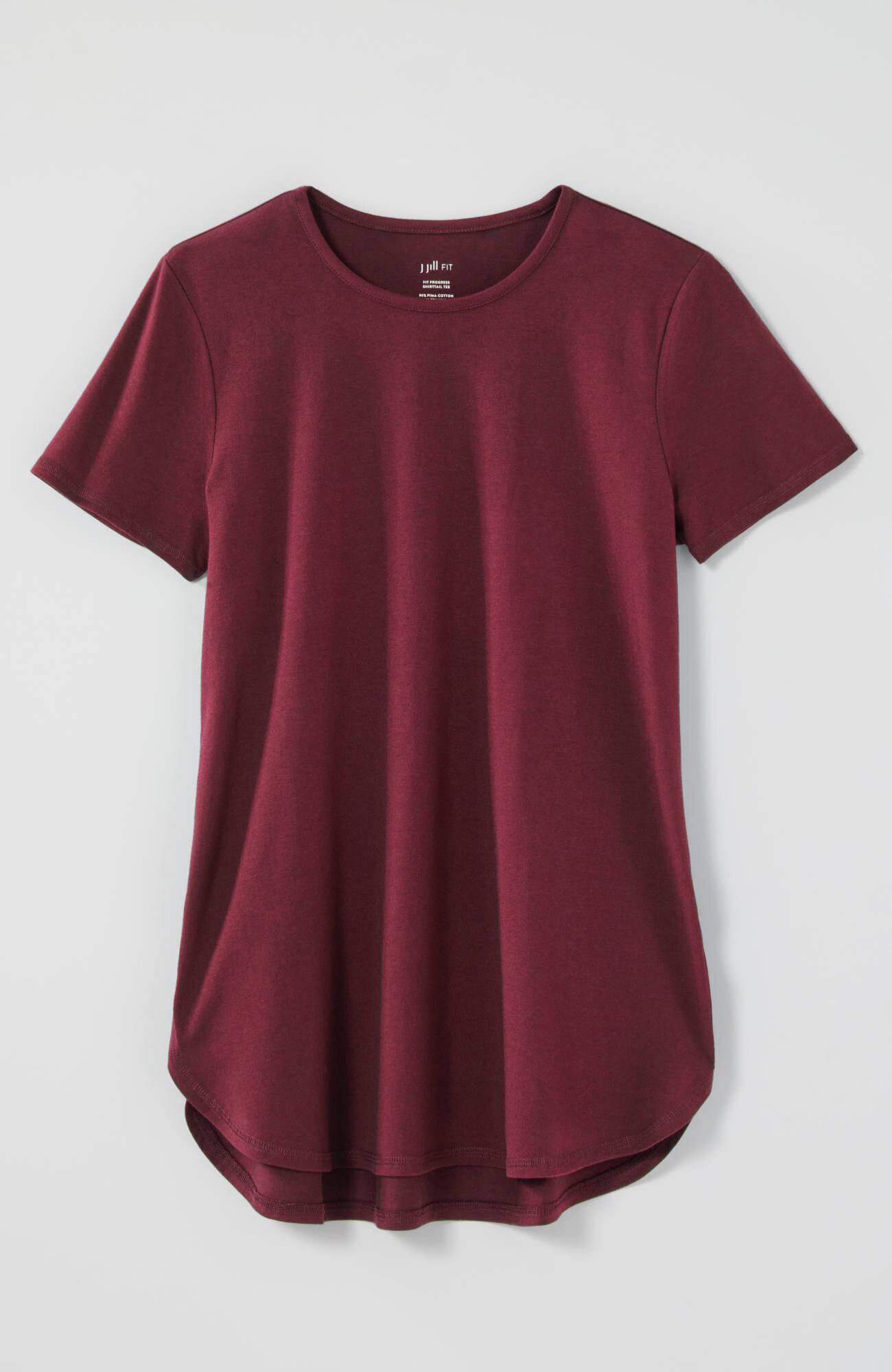 fit progress pima-stretch shirttail tee
