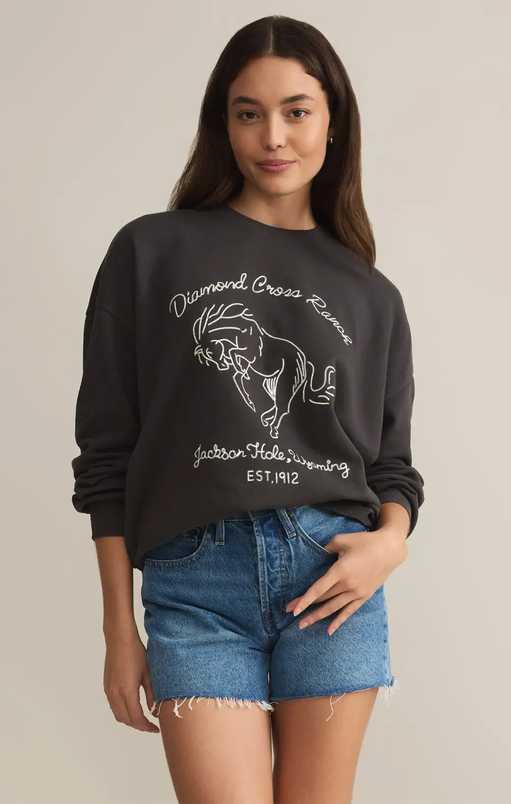 Bronc Embroidered Sunday Sweatshirt